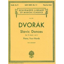Antonin Dvorak: Slavonic Dances Op.72 Books 1 and 2 (Piano Duet)