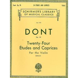 Jakob Dont: 24 Etudes And Caprices For The Violin (Berkley)