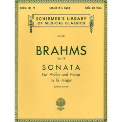 Johannes Brahms: Sonata For Violin And Piano In G Major Op.78