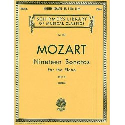 W.A. Mozart: Nineteen Sonatas For The Piano Book II