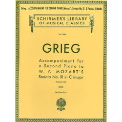 Edvard Grieg: Accompaniment For Second Piano To Mozart Sonata K.545