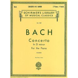Johann Sebastian Bach: Keyboard Concerto In D Minor (2 Piano Score)