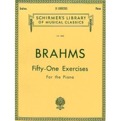 Johannes Brahms: Fifty-one Exercises For The Piano