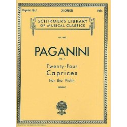 Niccolo Paganini: Twenty-Four Caprices For Solo Violin Op.1