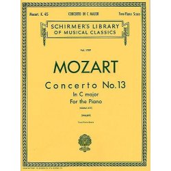 W.A. Mozart: Piano Concerto No.13 In C K.415 (2 Piano Score)