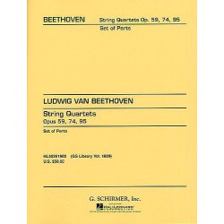 Beethoven: String Quartets Op.59, Op.74 And Op.95 (Parts)