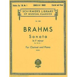 Johannes Brahms: Sonata For Clarinet And Piano In F Minor Op.120 No.1
