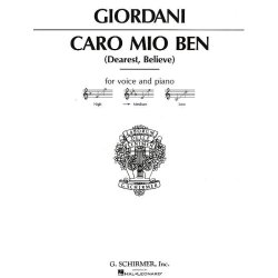 Giuseppe Giordani: Caro Mio Ben (Medium Voice)