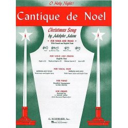 Adolphe Adam: Cantique De Noel (O Holy Night) For Medium Voice In D Flat