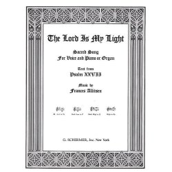 Frances Allitsen: Lord Is My Light In B Flat (Low Voice/Piano)