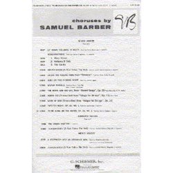 Samuel Barber: To Be Sung On The Water