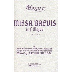 W.A. Mozart: Missa Brevis In F Major K.192