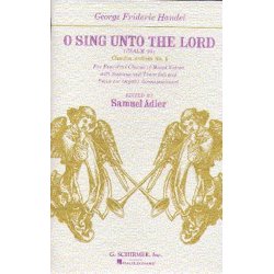 G.F. Handel: O Sing Unto The Lord (Chandos Anthem No.4)- Vocal Score