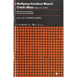 W. A. Mozart: Mass In C 'Credo' K.257 (Vocal Score)