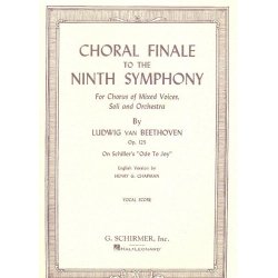 Beethoven: Choral Finale (Symphony No.9 In D Minor) - Vocal Score