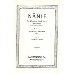Johannes Brahms: Nanie Op.82 (Vocal Score)