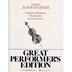 Beethoven: Five Sonatas For Cello And Piano (Ed. Janos Starker)