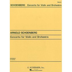 Arnold Schoenberg: Concerto For Violin And Orchestra (Score)
