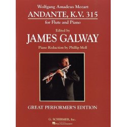 W.A. Mozart: Andante K.V.315 For Flute And Piano