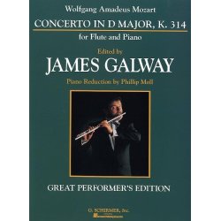 W.A. Mozart: Concerto In D Major, K. 314 For Flute And Piano Great Performer's Edition