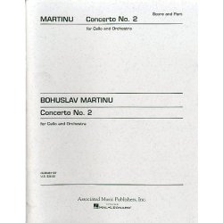 Bohuslav Martinu: Concerto No.2 For Cello And Orchestra (Cello/Piano)