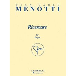 Gian Carlo Menotti: Ricercare For Organ