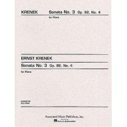 Ernst Krenek: Piano Sonata No.3 Op.92 No.4