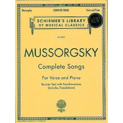Modest Mussorgsky: Complete Songs (Voice/Piano)