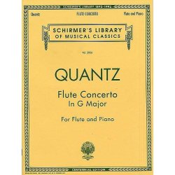 Johann Joachim Quantz: Flute Concerto In G Major (Flute/Piano)