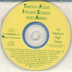 Twenty-Four Italian Songs And Arias Of The 17th And 18th Centuries -  Medium High Voice (CD)