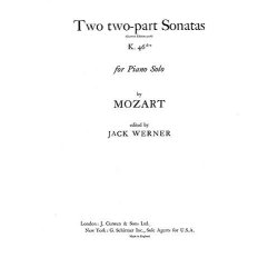Mozart Two 2part Sonatas K.46d-e Pf