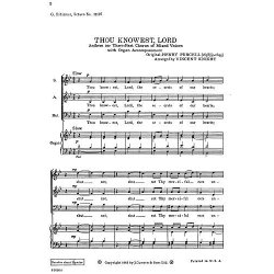 Purcell, H Thou Knowest, Lord Sab