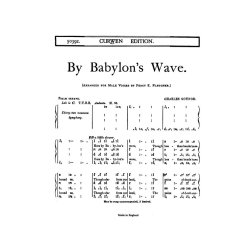 Charles Gounod: By Babylon's Wave (TTBB Tonic Sol-Fa)