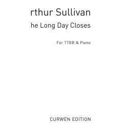 Sullivan, A The Long Day Closes Ttbb/Piano