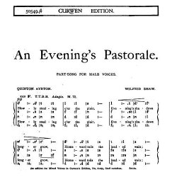 Shaw, W An Evening's Pastorale Ttbb/Tonic