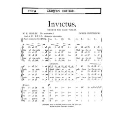 Protheroe, D Invictus Ttbb (Tonic)
