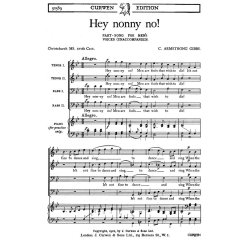 Armstrong Gibbs Hey Nonny No! Ttbb (Unaccompanied)