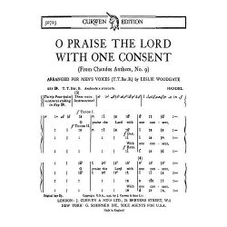 Handel, Gf O Praise The Lord With One Consent Ttbb(Tonic)