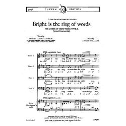 Williams, A Bright Is The Ring Of Words Ttbb/Piano