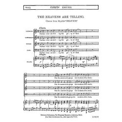 Haydn The Heavens Are Telling Satb Piano