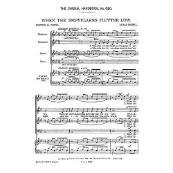 Geibel When The Snowflakes Flutter Low Satb