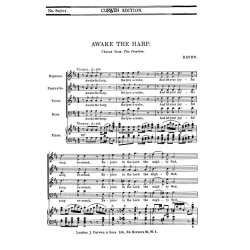 Haydn Awake The Harp Satb
