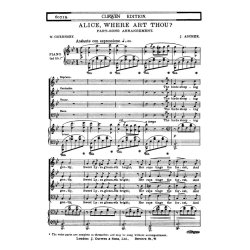Ascher Alice Where Art Thou Satb
