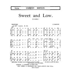 Joseph Barnby: Sweet And Low (SATB Tonic Sol-Fa)