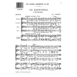 Joseph Barnby: To Daffodils (SATB)