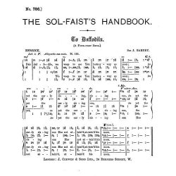 Joseph Barnby: To Daffodils (SATB Tonic Sol-fa)