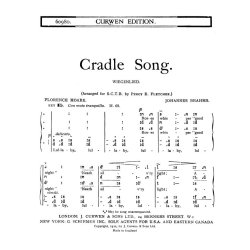 Brahms Cradle Song Satb