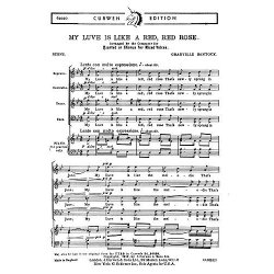 Granville Bantock: My Luve Is Like A Red, Red Rose (SATB)