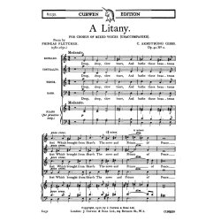 Armstrong Gibbs A Litany Satb Unaccompanied
