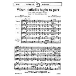 Lovelock When Daffodils Begin Satb